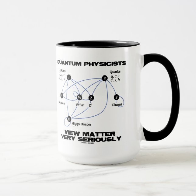 Caneca Matéria da opinião dos físicos do quantum muito (Direita)