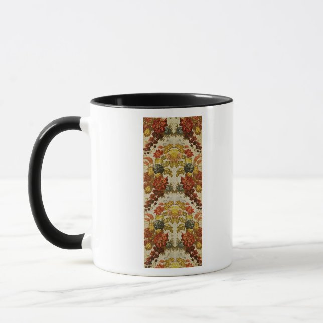 Caneca Matéria têxtil com um teste padrão floral de (Esquerda)