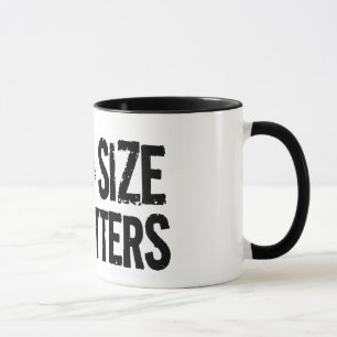 Caneca Matérias do tamanho! Design engraçado da pesca