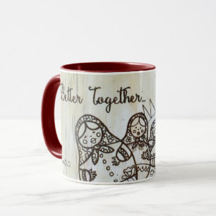 Caneca Matroshka Ucranianas Nesting Dolls