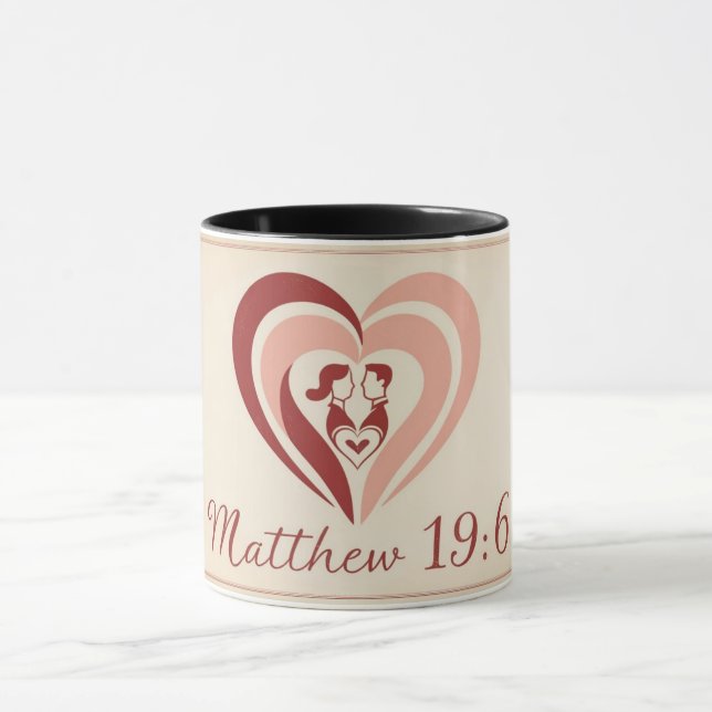 Caneca Matthew 19:6 Mug (Centro)
