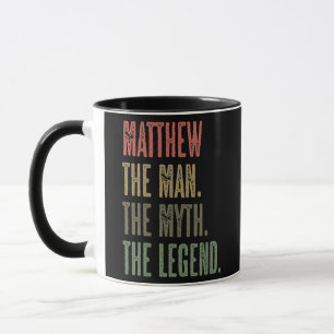 Caneca MATTHEW O Homem o Mito os LegEND ENGRAÇADOS