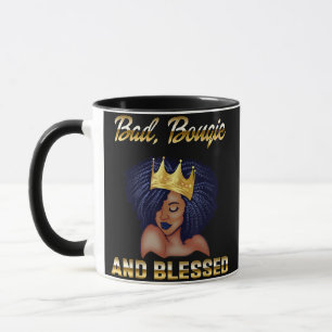 Caneca Mau Bougie E Bendê Bougie Gift Para Mulheres Negra