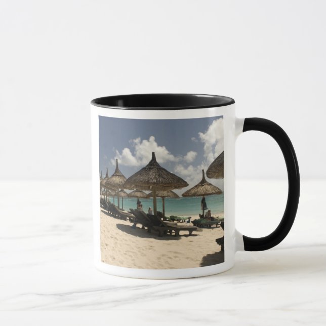 Caneca Mauritius, Poste de Flacq. Cena de praia no (Direita)