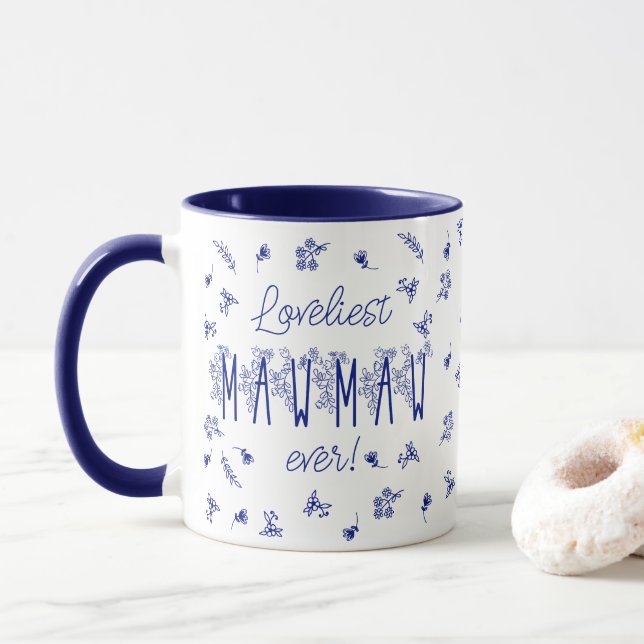 Caneca Mawmaw Mais Amável De Sempre (Com Donut)