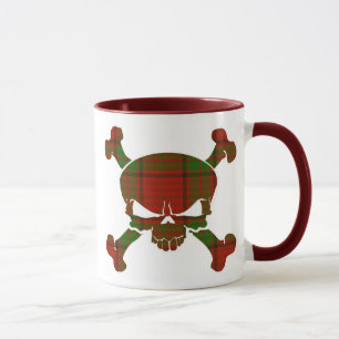 Caneca Maxwell Tartan Skull Sem Banner