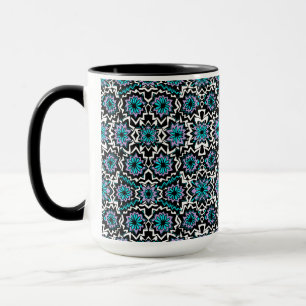 Caneca MAZIPOODLES Padrão Floral de Fogos de Artifício 11