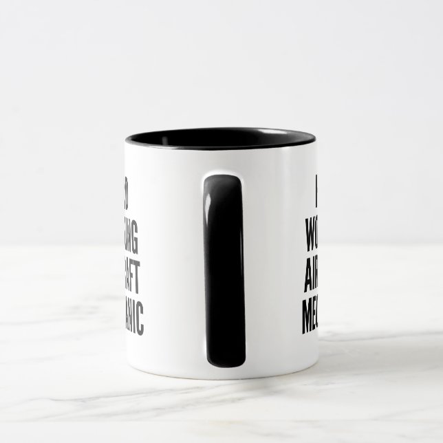 Caneca Mec nico de avi es de trabalho duro Zazzle Brasil