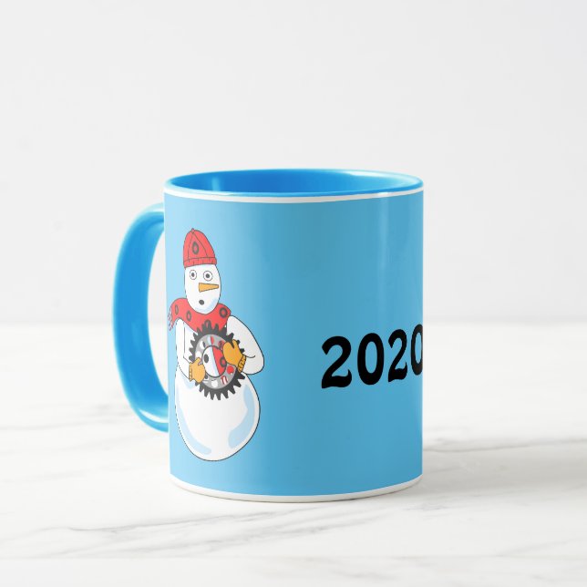 Caneca Mecânico Snowman (Frente Esquerda)