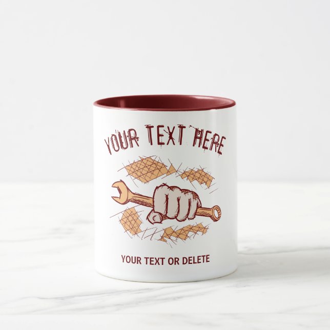 Caneca Mecânico/técnico automático. Reparo de Carros. Mod (Centro)