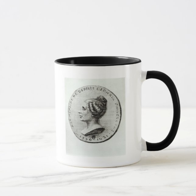 Caneca Medalha que descreve Sophie Germain (Direita)