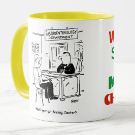 Caneca Médico e Paciente na Sala do Médico - Intuição