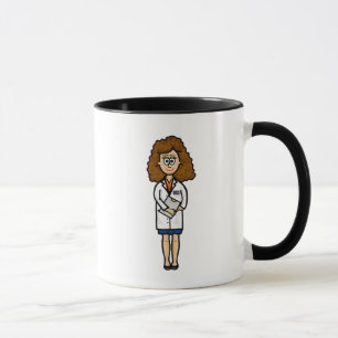 Caneca Médico feminino com Gráfico Mug