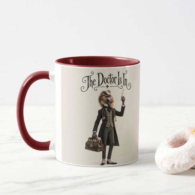 Caneca Médico Mandril (Com Donut)