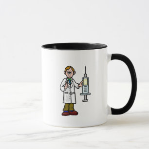 Caneca Médico Masculino com Seringa Gigante