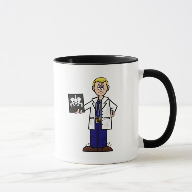 Caneca Médico Ortopédico Masculino com Hip X-Ray Mug (Direita)