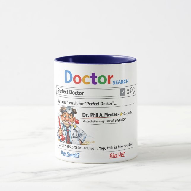 Caneca Médico Pior Engraçado Sarcástico (Centro)