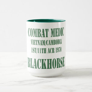 Caneca Médico Vietnam 1970 do combate
