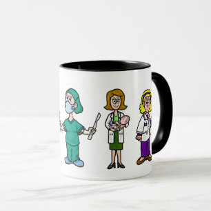 Caneca Médicos Femininos Café Mug