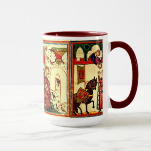 Caneca medieval das cenas