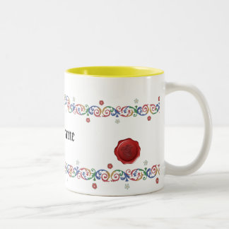 Caneca medieval de M e de W