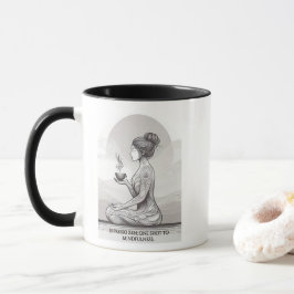 Caneca Meditação Espresso Zen Um Atirando Buda