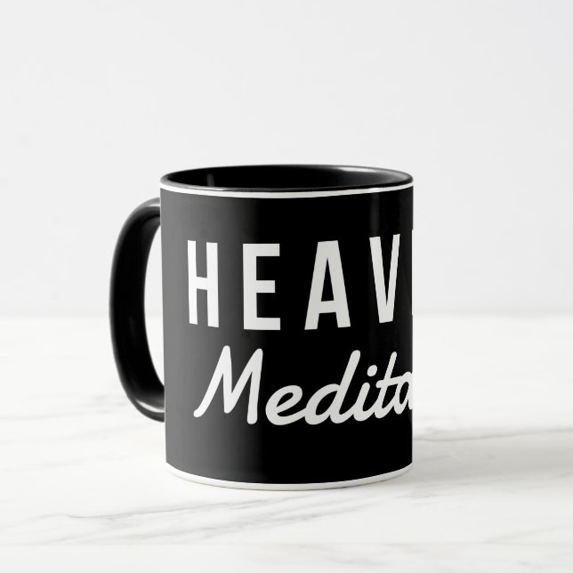 Caneca Meditado Pesadamente (Frente Esquerda)