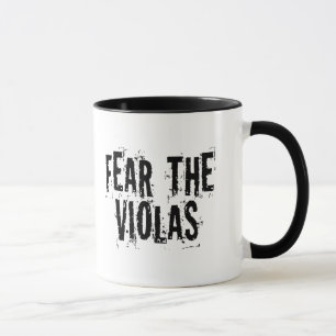 Caneca Medo engraçado as violas