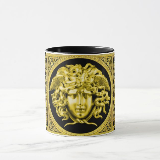 Caneca Medusa ouro do Império Francês (Centro)