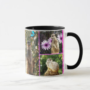 Caneca Meerkat Collage,