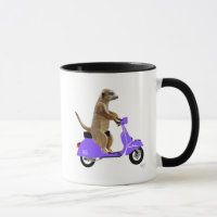 Meerkat em Lilac Moped
