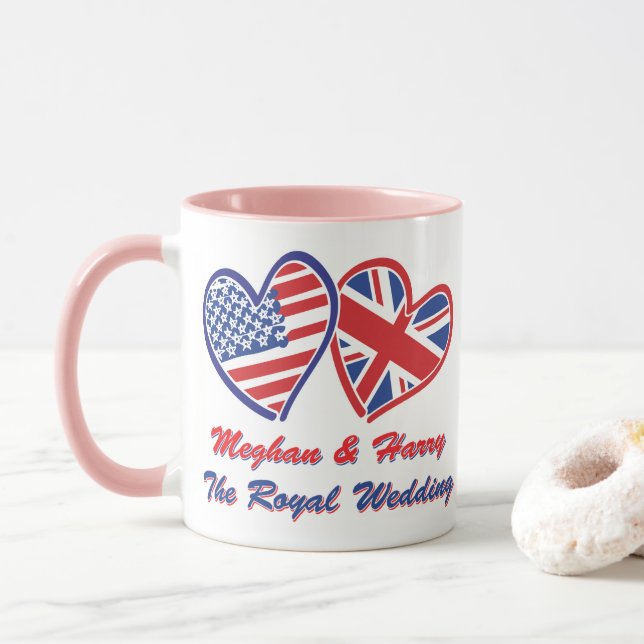 Caneca Meghan-and-Harrys Wedding (Com Donut)