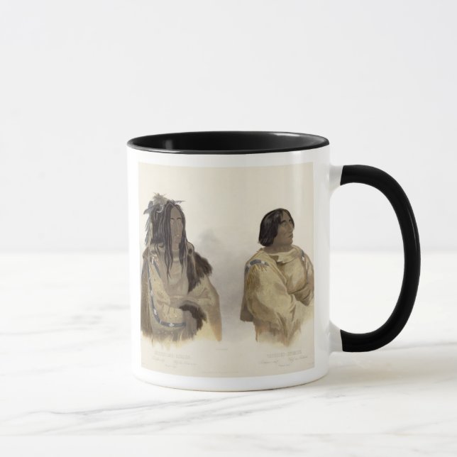 Caneca Mehkskeme-Sukahs, chefe Blackfoot e Tatsicki-Sto (Direita)