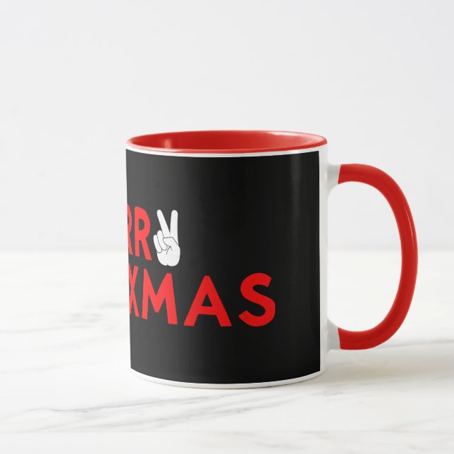 Caneca Meia feliz De Natal - Natal Engraçado No Feriado D (Direita)