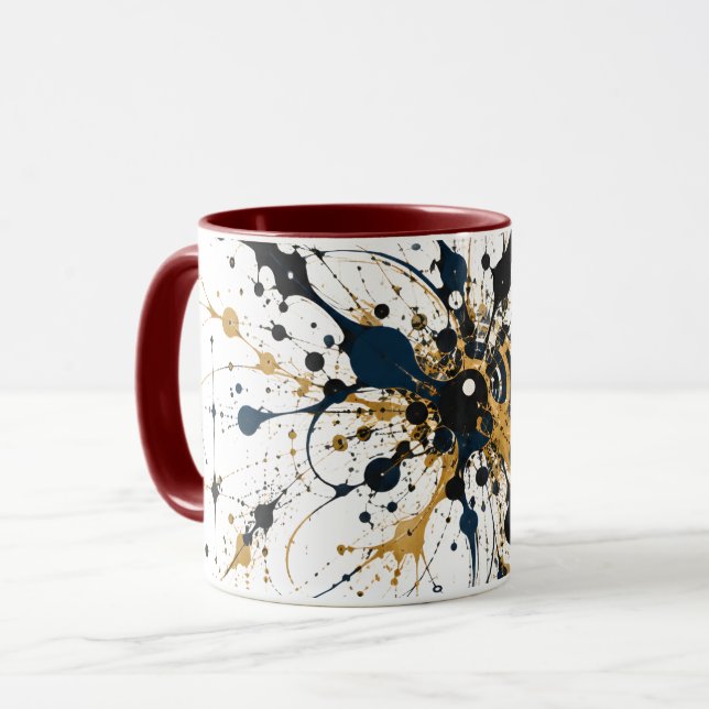 Caneca Meia-Noite Dourada (Frente Esquerda)