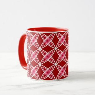 Caneca Meio século Atômica moderno - Vermelho escuro