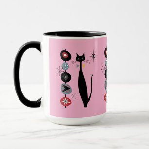 Caneca Meio século da Era Atômica Moderno e Legal Cat K