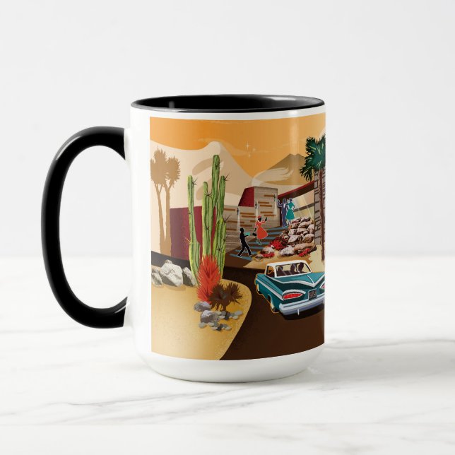 Caneca Meio século Modern Desert Cliff House (Esquerda)