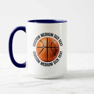 Caneca Meio Texto AZUL MARINHO Combo 15oz Basquete Person