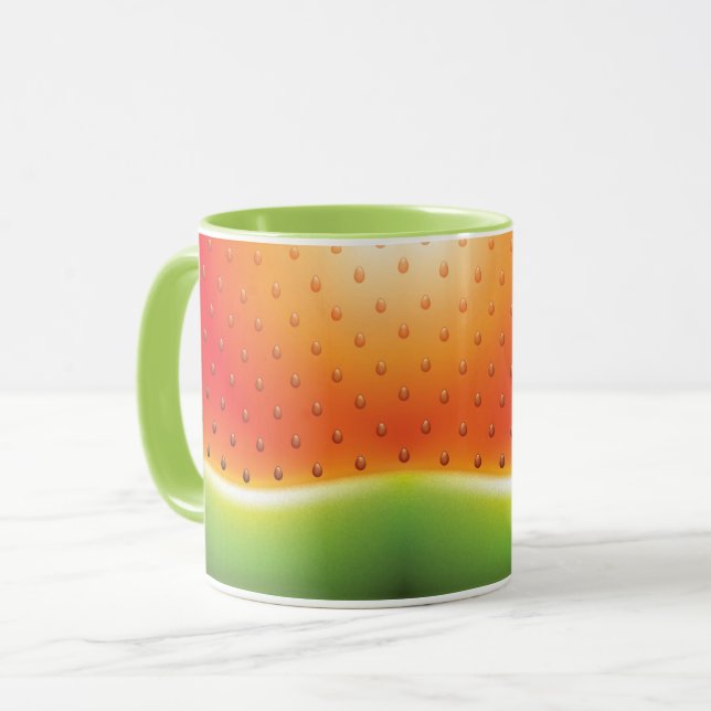 Caneca Melancia com Fundo de Sementes (Frente Esquerda)
