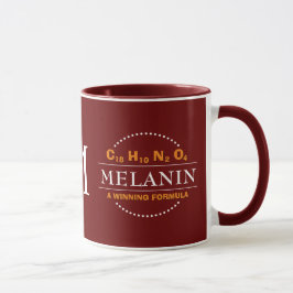 Caneca MELANIN Fórmula vencedora Monograma da Borgonha