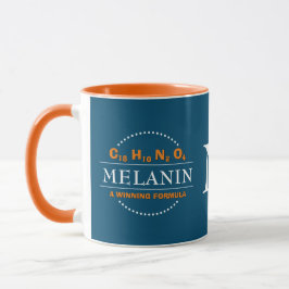Caneca MELANIN Ganha Fórmula Teal Monograma