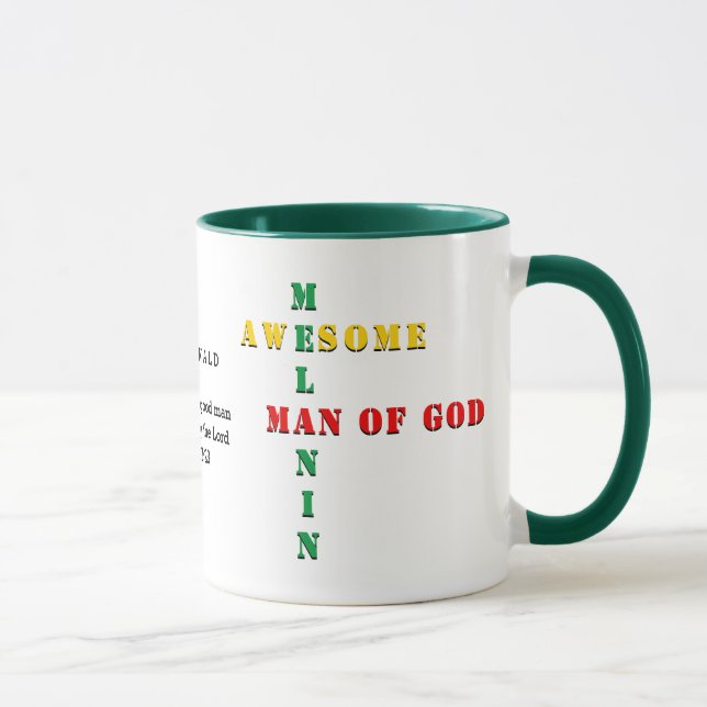 Caneca Melanin MAN personalizado de Deus (Direita)