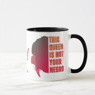 Caneca Melanin Queen não é seu monograma de NEGRO
