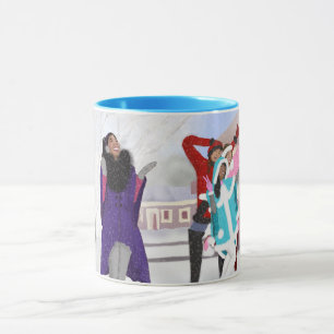 Caneca Melanina na neve   Inverno   Modas  