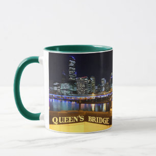 Caneca Melbourne Austrália CDB Luzes sobre a Ponte da Ra