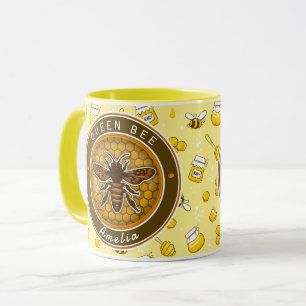 Caneca Melhabeia Abelha Rainha padrão Presentes bonitos