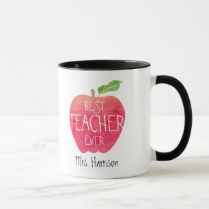 Caneca Melhor aguarela personalizada de Apple do