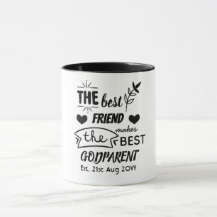 Caneca Melhor Amigo Faz MELHOR GODPARENTE - Madrinha/Pai