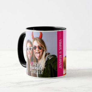 Caneca Melhor Amigo para sempre, duas fotos, tendência mo